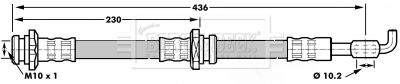 BORG & BECK Bremžu šļūtene BBH7062